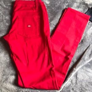 Red women dickies